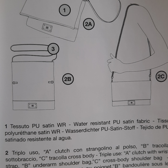 New GEOX Respira Black Shoulder Bag Triple Use - Picture 15 of 15